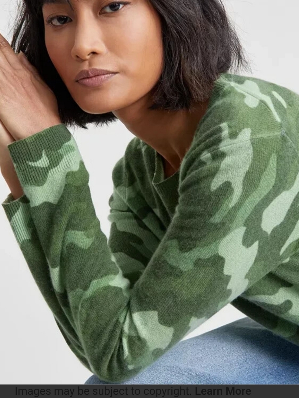 100% Cashmere Camo Sweater by Charter Club READ DESCRIPTION - Picture 4 of 11